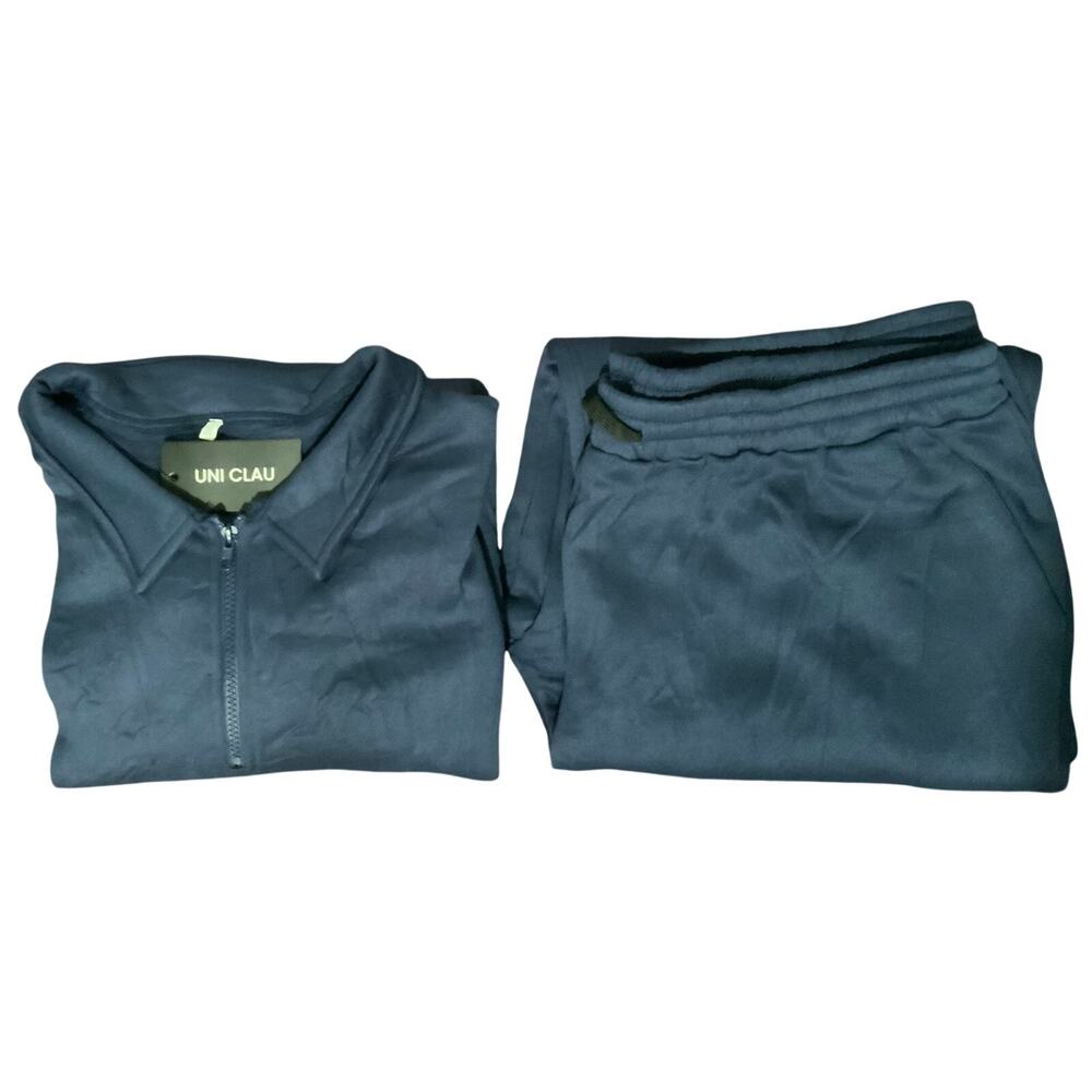 UNI CLAU Navy Blue 2-Piece Athleisure Set 3XL